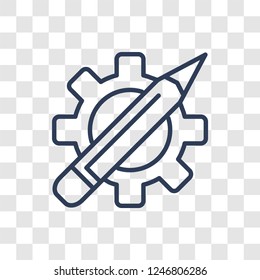 implementation icon. Trendy linear implementation logo concept on transparent background from General  collection