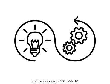 Implementation Icon, Vector Illustration