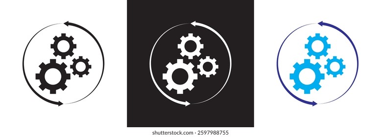 Implementation icon.  Vector illustration. isolated on white and black background. EPS 10
