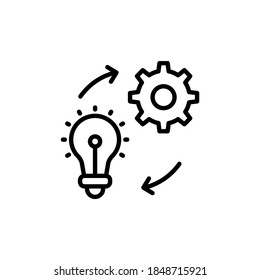 Implementation icon in vector. Logotype