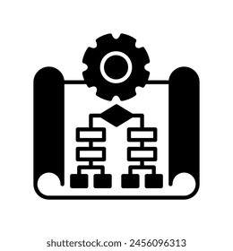 Implementierungssymbol in der Vektorgrafik. Firmenzeichen
