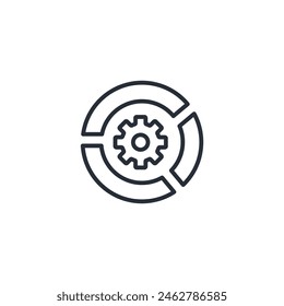implementation icon. vector.Editable stroke.linear style sign for use web design,logo.Symbol illustration.