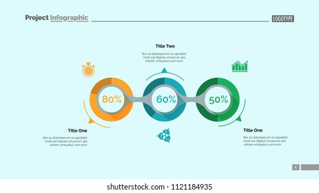 Implementation infographics slide template. Business data. Graph, diagram, design. Creative concept for infographic, report. Can be used for topics like fulfillment, project, business performance