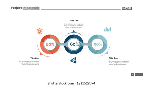 Implementation infographics slide template. Business data. Graph, diagram, design. Creative concept for infographic, report. Can be used for topics like fulfillment, project, business performance