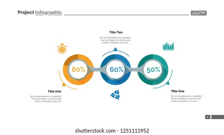 Implementation infographics slide template. Business data. Graph, diagram, design. Creative concept for infographic, report. Can be used for topics like fulfillment, project, business performance