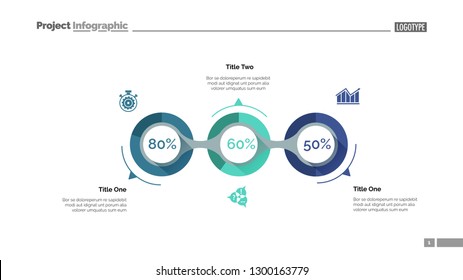 Implementation infographics slide template. Business data. Graph, diagram, design. Creative concept for infographic, report. Can be used for topics like fulfillment, project, business performance
