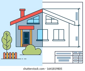 The implementation of the project of a country house