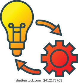 Implementation vector icon. Can be used for printing, mobile and web applications.