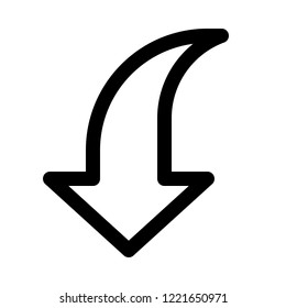 Import arrow sign