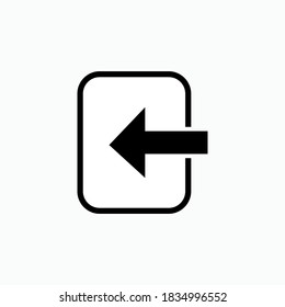 Import Data Icon. Transfer Database Symbol - Vector.