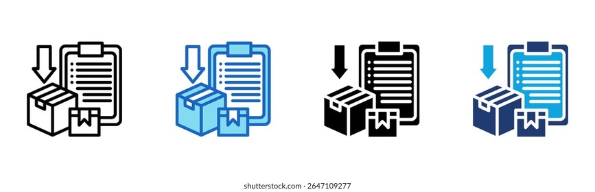 Ícone Importar Direitos - Ilustração do Vetor de Vários Estilos