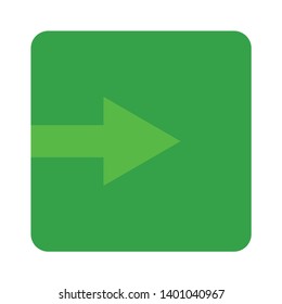 Import, enter icon. filled colorful version, Login, entrance filled vector sign. Symbol, logo illustration. Arrow sign icon. Next button. Navigation symbol.