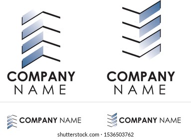 import and export company arrows logo
