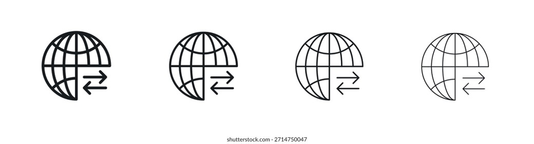 Import and export icon Eps10. icons graphic design