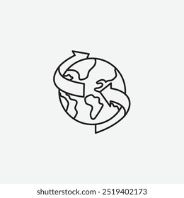 Icono de la exportación de la importación aislado en fondo blanco