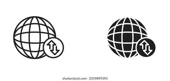 Import and export Icon set in black color for ui designs