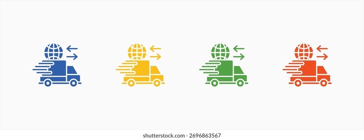 Importar conjunto de iconos de exportación Color Colección de estilos múltiples