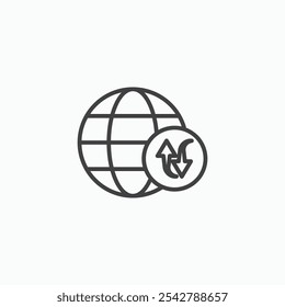 Importar ícone de exportação no delineado fino.