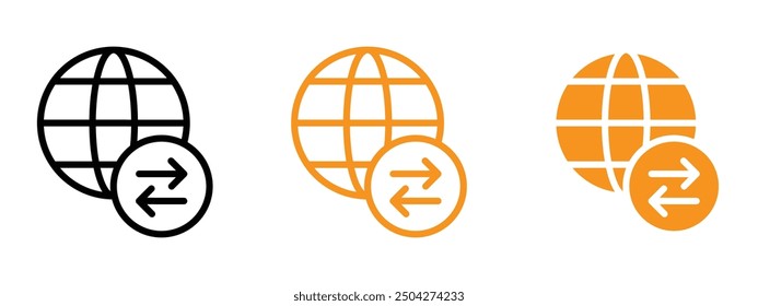 Import export icon web design in vector