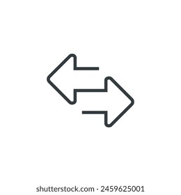 Import export logistics shipping icon, vector illustration