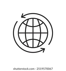 Ícone Importar linha de exportação. ilustração de vetor. EPS10