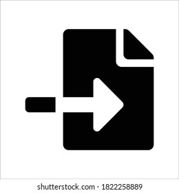 Import File Document Vector icon