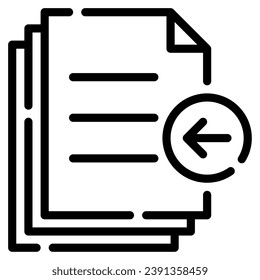 Importar ilustración de icono de archivo para uiux, infografía, web, aplicación, etc