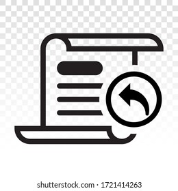 import files or document download icon with line art for apps or websites