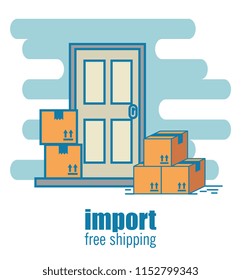 import free shipping set icons