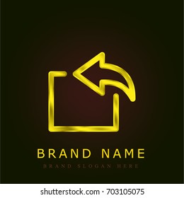 Import golden metallic logo