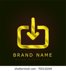 Import golden metallic logo
