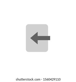 Import icon isolated on white background. For your web and mobile app design
