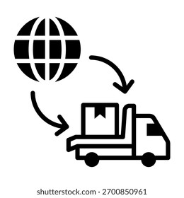 Icono de importación Ilustración vectorial de estilo mixto