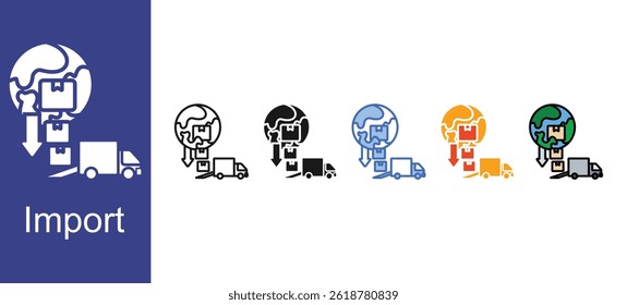 Import icon sets collection multi style

