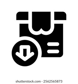 import icon. vector glyph icon for your website, mobile, presentation, and logo design.