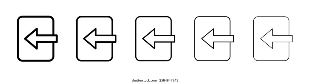 Import icon Vector logo sign