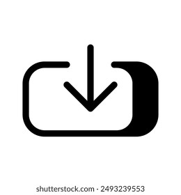 Import Icon Vector Symbol Design Illustration