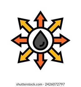 import oil industry color icon vector. import oil industry sign. isolated symbol illustration