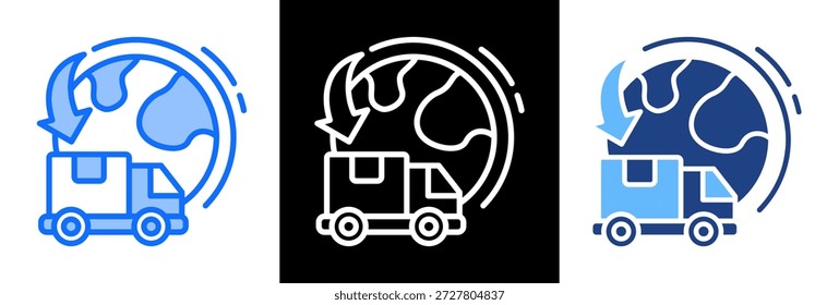 Importar icono de presión triplestyle Ilustración vectorial