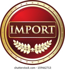 Import Red Vintage Emblem