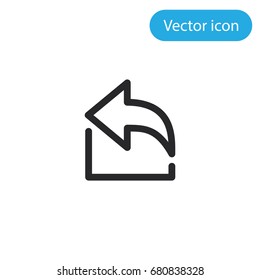 Import vector icon, illustration symbol