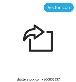 Import vector icon, illustration symbol
