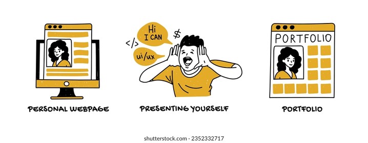 The Importance of Communication Skills, Previous Experience and Self-Promotion When Applying for a Job concept