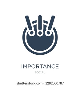 importance icon vector on white background, importance trendy filled icons from Social collection, importance vector illustration