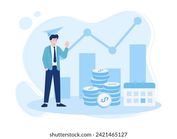 die Bedeutung des Arbeitsprozesses des Arbeitstreffens, flache Illustration