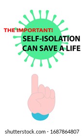 the important, advice on how to protect yourself from coronavirus, coronavirus pandemic, isolated illustration on a white background