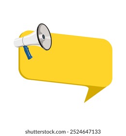 Conception d'Image vectorielle d'icône de bulle vocale d'annonce importante. Annonce Speech Bubble et Megaphone Template. Nous Embauchons De L'Image vectorielle De Template Speech Bubble.