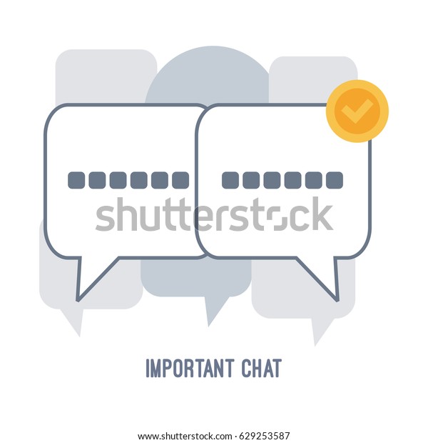 Important Chat Illustration Chat Baloon Stock Vector (Royalty Free ...