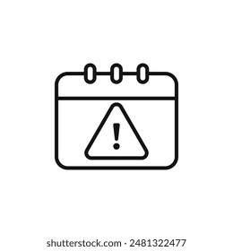 Important Date Calendar Exclamation Icon for Event Planning