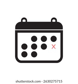 Important Date Calendar Icon. EPS10